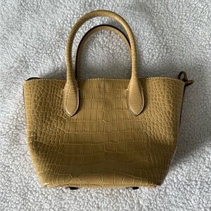 Polo Ralph Lauren Crocodile Embossed Mini Bellport Bag